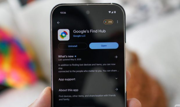 Google's Find Hub تغییر نام زنده است