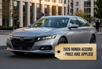 هوندا آکورد ۲۰۲۶ با امکانات بیشتر و یه افزایش قیمت جزئی فیس‌لیفت شد